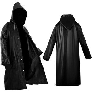 2 Pack Rain Ponchos for Adults Reusable Waterproof Hooded Raincoat for Men Women